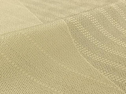 平和屋着物▽本塩沢 単衣 110亀甲 斜縞 正絹 逸品 AABF0100jh