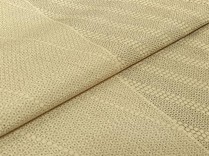 平和屋着物▽本塩沢 単衣 110亀甲 斜縞 正絹 逸品 AABF0100jh
