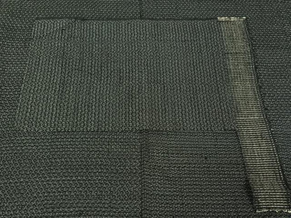 平和屋着物▽男性 紬 単衣 幾何学文様 反端付き 正絹 逸品 AABF0103jh