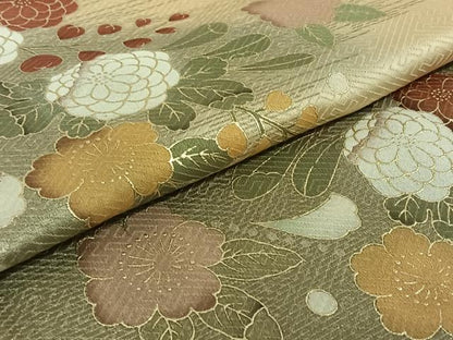 平和屋着物▽訪問着　単衣　辻が花　暈し染め　金彩　正絹　逸品　AABF0114jh