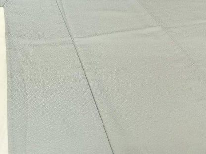 平和屋着物▽東京友禅　熊谷好博子監修　色無地　単衣　灰青色　さんび謹製　洗える着物　AABF0118jh