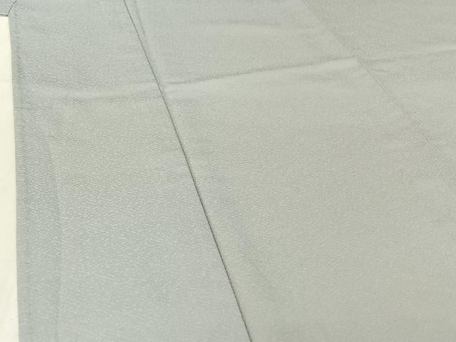 平和屋着物▽東京友禅　熊谷好博子監修　色無地　単衣　灰青色　さんび謹製　洗える着物　AABF0118jh