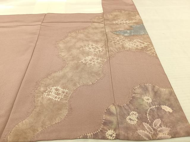 平和屋着物○十日町 名門 滝泰謹製 訪問着 絞り 辻が花 暈し染め