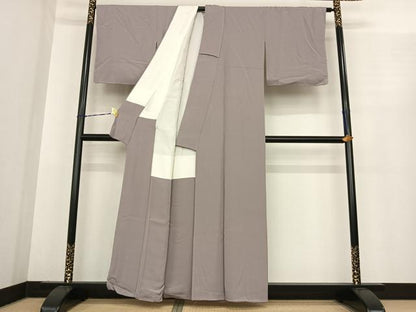 平和屋着物●上質な色無地　霞色　正絹　逸品　未使用　AABF0207fy