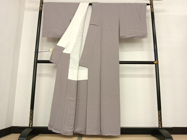 平和屋着物●上質な色無地　霞色　正絹　逸品　未使用　AABF0207fy