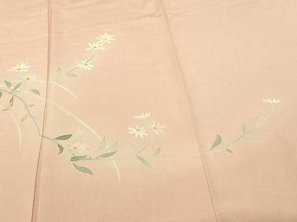 平和屋着物●本加賀友禅作家　成竹登茂男　訪問着　枝花文　暈し染め　正絹　逸品　AABF0215fy