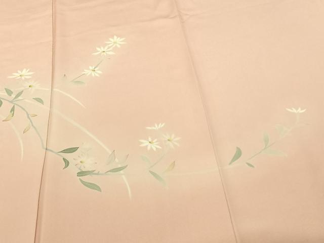 平和屋着物●本加賀友禅作家　成竹登茂男　訪問着　枝花文　暈し染め　正絹　逸品　AABF0215fy