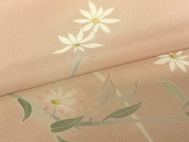 平和屋着物●本加賀友禅作家　成竹登茂男　訪問着　枝花文　暈し染め　正絹　逸品　AABF0215fy