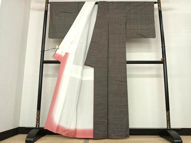 平和屋着物●本場大島紬　100亀甲　総詰め　正絹　逸品　AABF0219fy