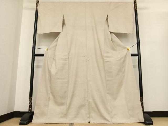 平和屋着物●上質な紬　霞文　正絹　逸品　AABF0222fy