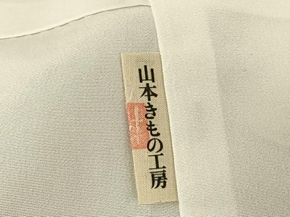 平和屋着物●上質な紬　霞文　正絹　逸品　AABF0222fy