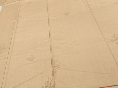 平和屋着物●結城紬　80亀甲　飛び亀甲柄　正絹　逸品　AABF0223fy