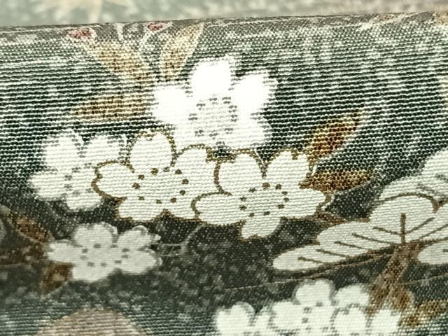 平和屋着物●訪問着　松竹梅　雲取り風景文　暈し染め　金彩　正絹　逸品　AABF0237fy 平和屋着物○訪問着 松竹梅 雲取り風景文 暈し染め 金彩 正絹