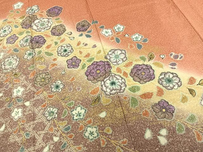 平和屋着物●豪華振袖　辻が花　絞り　暈し染め　金彩　正絹　逸品　AABF0240fy