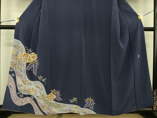 平和屋着物●越後十日町の一流染匠　桐屋・翠山工房　訪問着　辻が花　絞り　やまと誂製　正絹　逸品　AABF0243fy