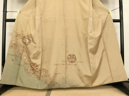 平和屋着物●訪問着　総刺繍　中国三大刺繍　汕頭刺繍　スワトウ刺繍　吉祥花鳥文　暈し染め　正絹　逸品　AABF0244fy