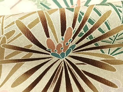 平和屋着物●訪問着　枝花文　暈し染め　正絹　逸品　AABF0246fy
