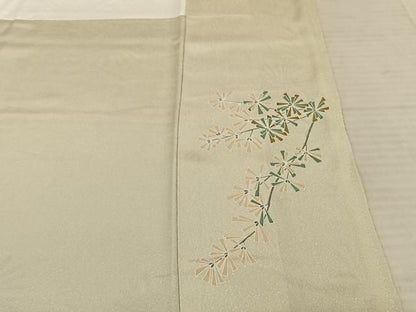 平和屋着物●訪問着　枝花文　暈し染め　正絹　逸品　AABF0246fy