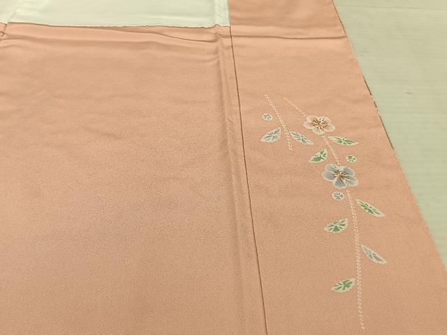 平和屋着物●訪問着　草花文　金彩　正絹　逸品　未使用　AABF0247fy
