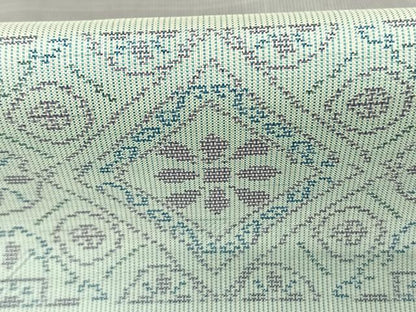 平和屋着物●本場大島紬　横段文　正絹　逸品　AABF0250fy