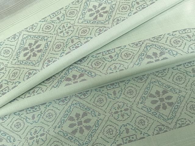 平和屋着物●本場大島紬　横段文　正絹　逸品　AABF0250fy