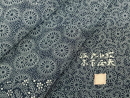 平和屋着物●木下正夫　江戸小紋　訪問着　唐草花文　正絹　逸品　AABF0251fy