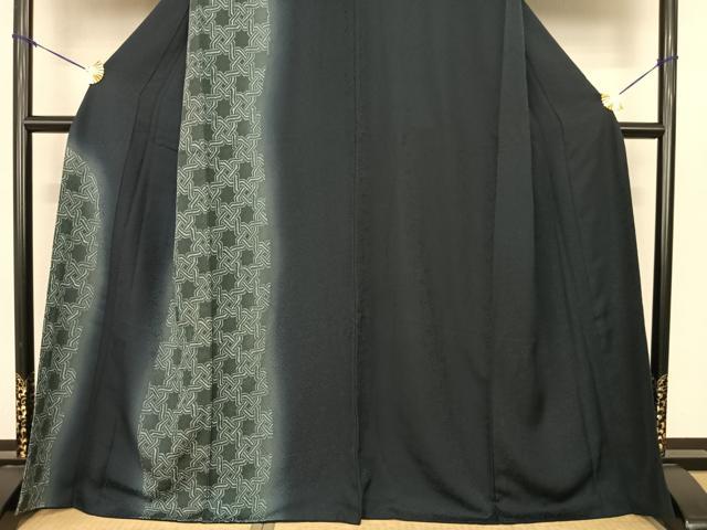平和屋着物●訪問着　ケルト文様　暈し染め　正絹　逸品　AABF0253fy