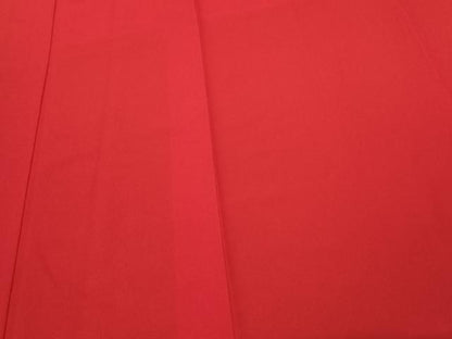 平和屋着物●ふりふ　振袖　格子　茜色　洗える着物　AABF0254fy