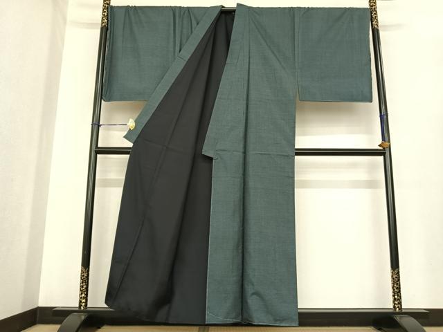 平和屋着物●男性 本場大島紬 アンサンブル 手織り 100亀甲 総詰め 植田栄二作 証紙付き 正絹 逸品 AABF0256fy