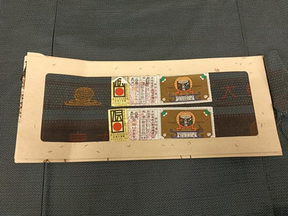 平和屋着物●男性 本場大島紬 アンサンブル 手織り 100亀甲 総詰め 植田栄二作 証紙付き 正絹 逸品 AABF0256fy