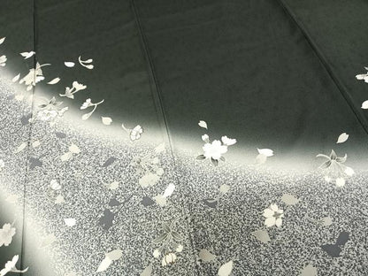 平和屋着物●世界的ファッションデザイナー　山本寛斎　kansaiブランド　訪問着　舞花文　暈し染め　金彩　正絹　逸品　AABF0257fy