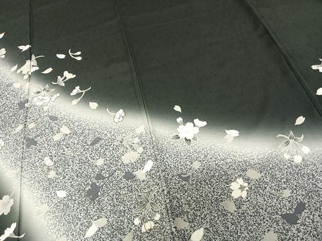 平和屋着物●世界的ファッションデザイナー　山本寛斎　kansaiブランド　訪問着　舞花文　暈し染め　金彩　正絹　逸品　AABF0257fy