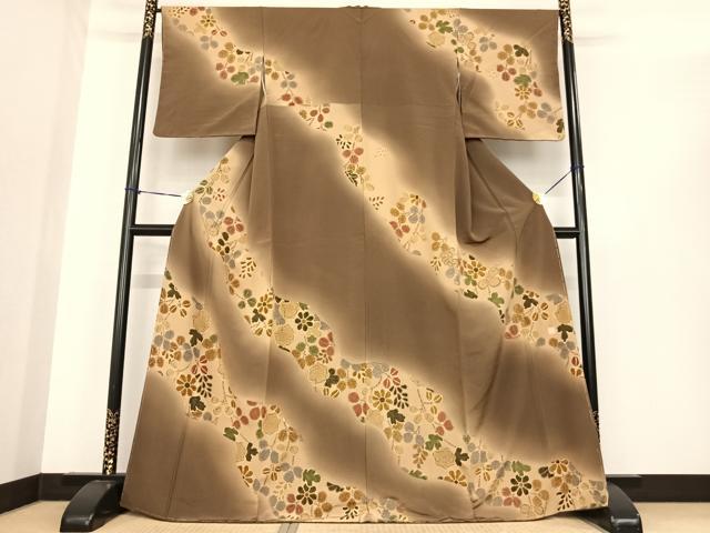 平和屋着物●佐久間照雄　訪問着　辻が花　暈し染め　正絹　逸品　AABF0265fy