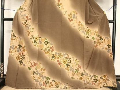 平和屋着物●佐久間照雄　訪問着　辻が花　暈し染め　正絹　逸品　AABF0265fy