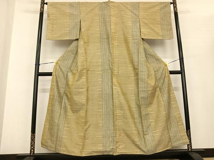 平和屋着物●上質な紬　間道　正絹　逸品　AABF0275fy