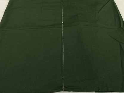 平和屋着物●男性　馬乗り袴　紬地　千歳緑色　正絹　逸品　未使用　AABF0277fy