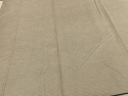平和屋着物●上質な紬　格子　正絹　逸品　AABF0280fy