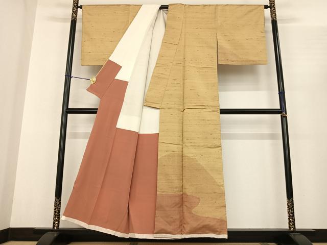 平和屋着物●訪問着　遠山重ね文　正絹　逸品　AABF0290fy
