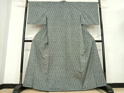 平和屋着物●上質な紬 変わり縞 やまと誂製 正絹 逸品 AABF0291fy