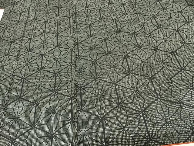 平和屋着物●本場大島紬　一元7マルキ　麻の葉文様　正絹　逸品　AABF0295fy