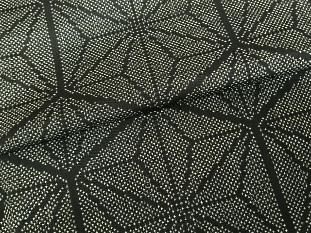 平和屋着物●本場大島紬　一元7マルキ　麻の葉文様　正絹　逸品　AABF0295fy