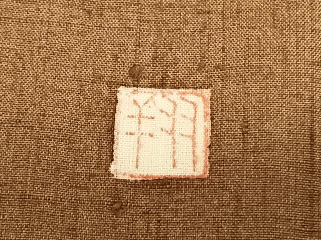 平和屋着物●訪問着　紬地　作家物　流水草花文　暈し染め　金彩　正絹　逸品　AABF0299fy