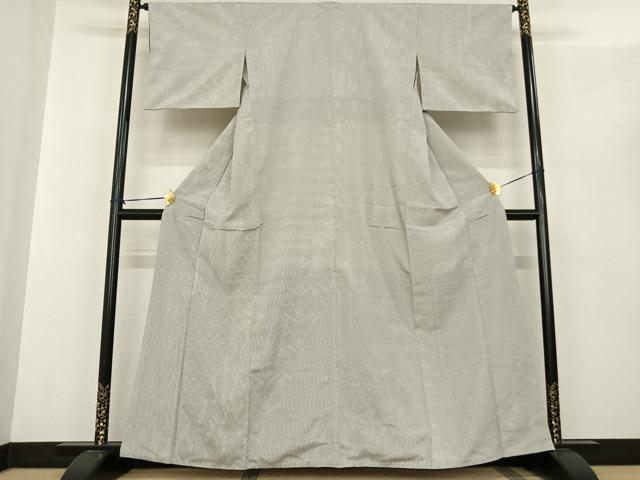 平和屋着物●本塩沢　110亀甲　切嵌文　正絹　逸品　AABF0300fy
