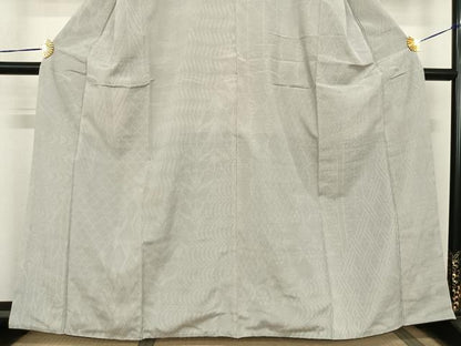 平和屋着物●本塩沢　110亀甲　切嵌文　正絹　逸品　AABF0300fy