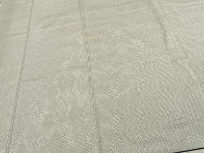 平和屋着物●本塩沢　110亀甲　切嵌文　正絹　逸品　AABF0300fy