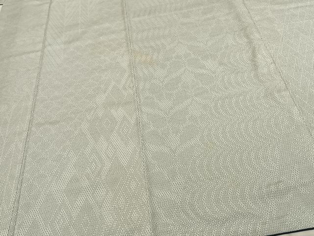 平和屋着物●本塩沢　110亀甲　切嵌文　正絹　逸品　AABF0300fy