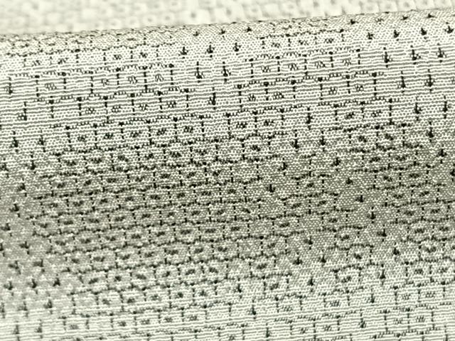 平和屋着物●本塩沢　110亀甲　切嵌文　正絹　逸品　AABF0300fy
