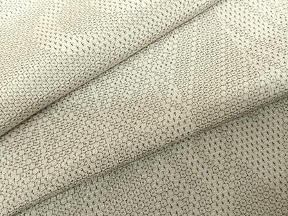 平和屋着物●本塩沢　110亀甲　切嵌文　正絹　逸品　AABF0300fy