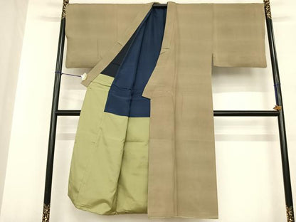 平和屋着物●男性　江戸小紋　霞文　正絹　逸品　AABF0301fy