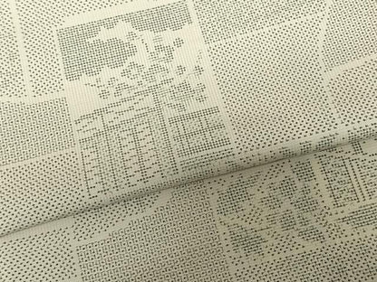 平和屋着物●本場大島紬　白大島　120亀甲　色紙風景花文　正絹　逸品　AABF0306fy